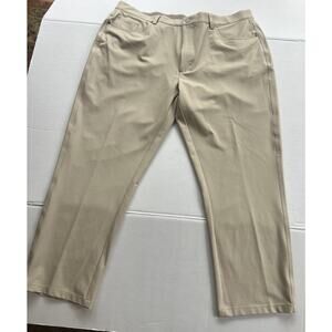 Greg Norman Golf Stretch Performance Chino Pants Men’s 38x27 Tan 5 pocket